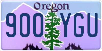 OR license plate 900YGU