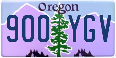 OR license plate 900YGV