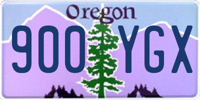 OR license plate 900YGX