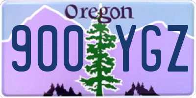 OR license plate 900YGZ