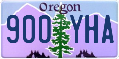OR license plate 900YHA