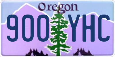 OR license plate 900YHC