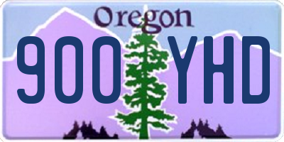 OR license plate 900YHD