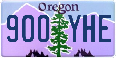 OR license plate 900YHE