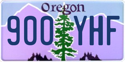 OR license plate 900YHF