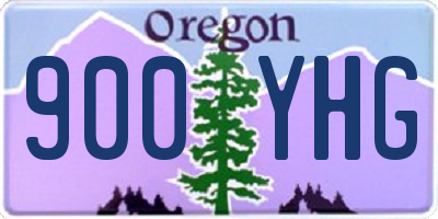 OR license plate 900YHG