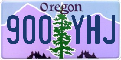 OR license plate 900YHJ