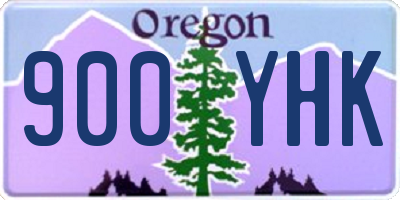 OR license plate 900YHK