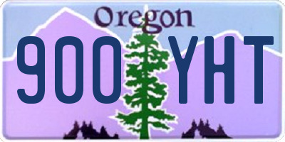OR license plate 900YHT