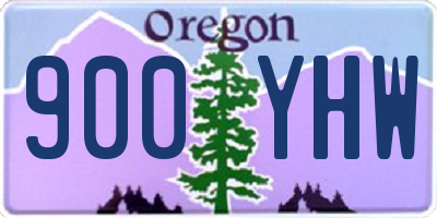 OR license plate 900YHW
