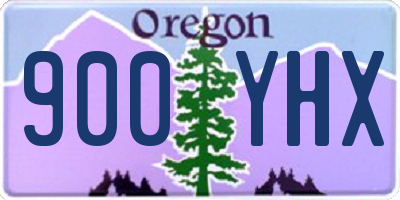 OR license plate 900YHX