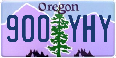 OR license plate 900YHY