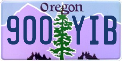 OR license plate 900YIB