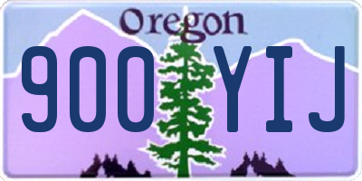 OR license plate 900YIJ