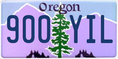 OR license plate 900YIL