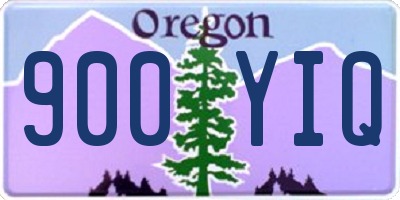 OR license plate 900YIQ