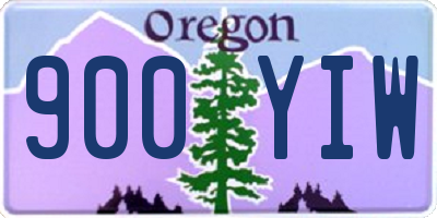 OR license plate 900YIW