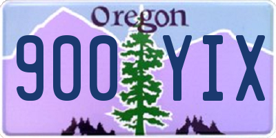 OR license plate 900YIX