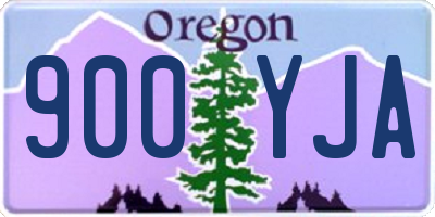 OR license plate 900YJA
