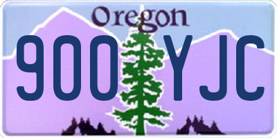 OR license plate 900YJC