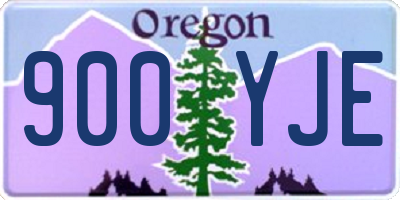 OR license plate 900YJE