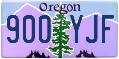 OR license plate 900YJF
