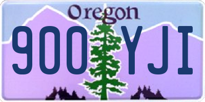 OR license plate 900YJI