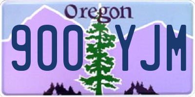 OR license plate 900YJM