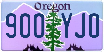 OR license plate 900YJO