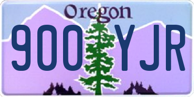 OR license plate 900YJR