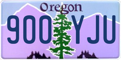 OR license plate 900YJU