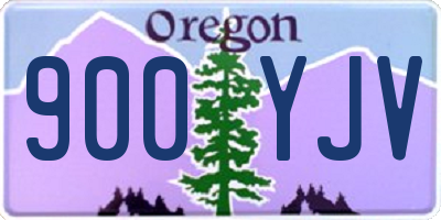 OR license plate 900YJV