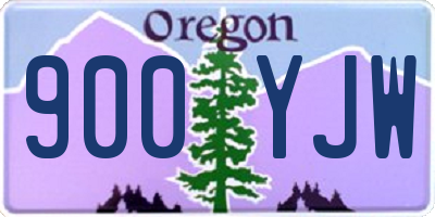 OR license plate 900YJW