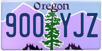 OR license plate 900YJZ