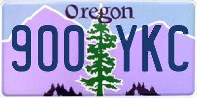 OR license plate 900YKC