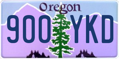 OR license plate 900YKD