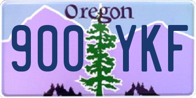 OR license plate 900YKF