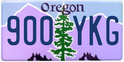 OR license plate 900YKG