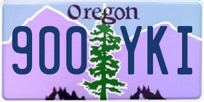 OR license plate 900YKI
