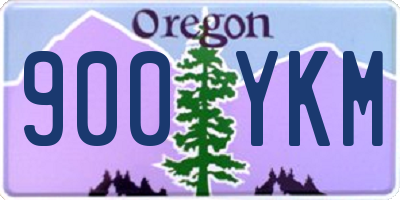 OR license plate 900YKM