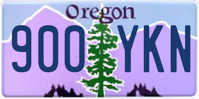 OR license plate 900YKN