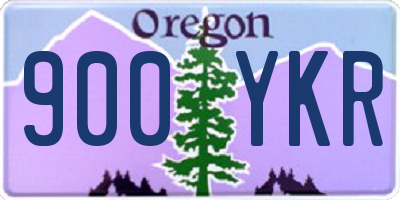OR license plate 900YKR