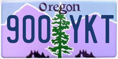 OR license plate 900YKT