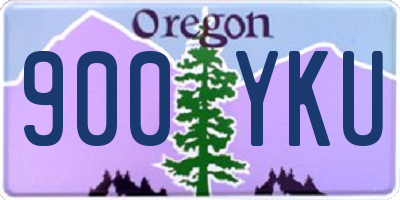 OR license plate 900YKU
