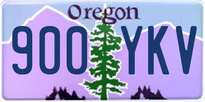 OR license plate 900YKV