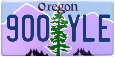 OR license plate 900YLE