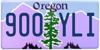 OR license plate 900YLI