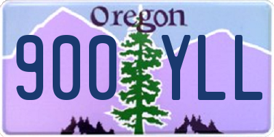 OR license plate 900YLL