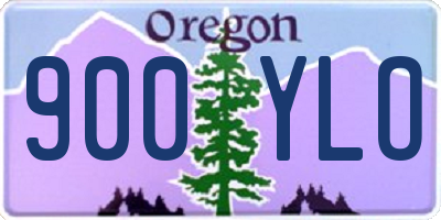 OR license plate 900YLO