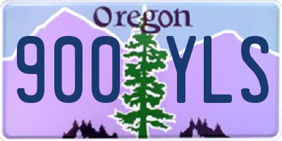 OR license plate 900YLS